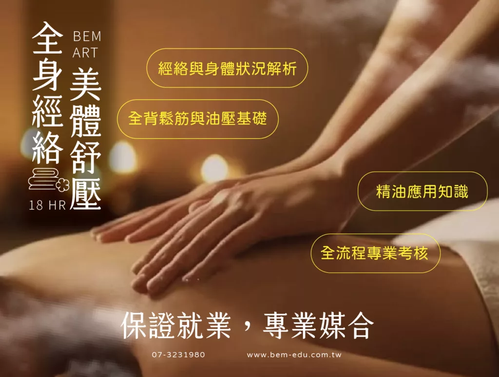全身經絡美體舒壓課